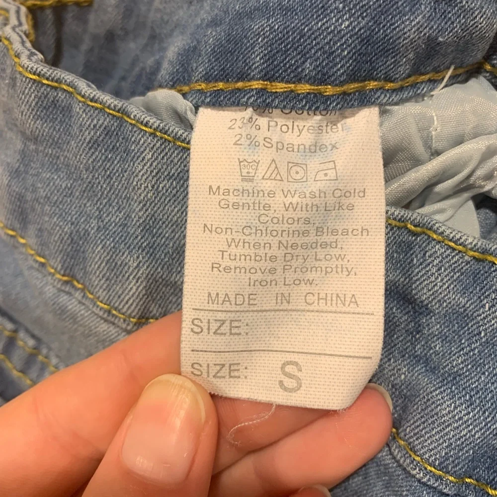 ripped skinny blue jeans - Picture 8 of 9